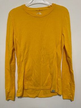 NWOT Canary Yellow Merino Tech Long Sleeve - Size M